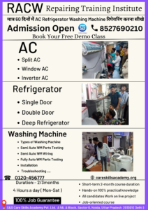 AC Refrigerator Washing Machine Repairing Course